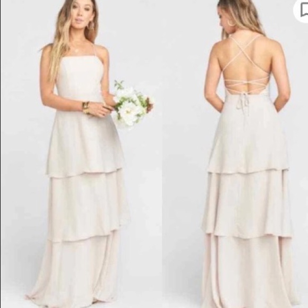 Calypso Ruffle Dress ~ Show Me The Ring Crisp ~ M, Medium ~ no alternations